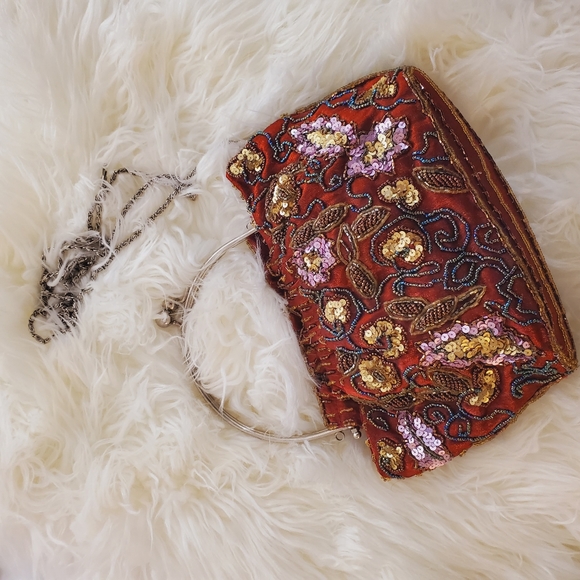 Sequins purse Handmade wristlets - Picture 7 of 9